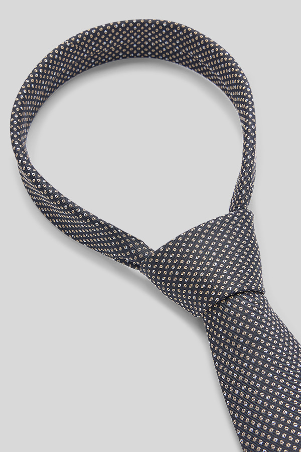 SILK MIX TIE BOSS - 260 BEIGE